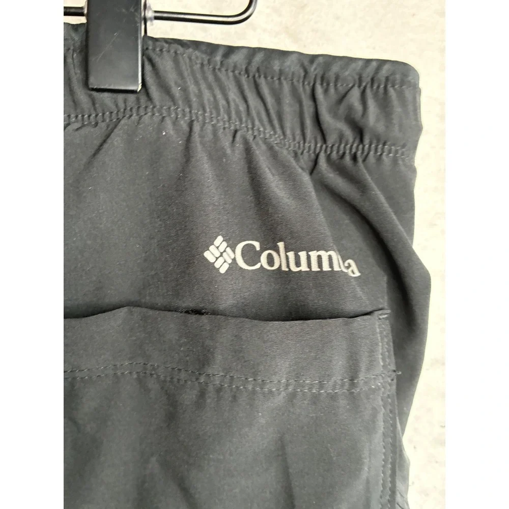 Columbia Mens Black Performance Active Shorts XL AO3935 Elastic Waist Hiking